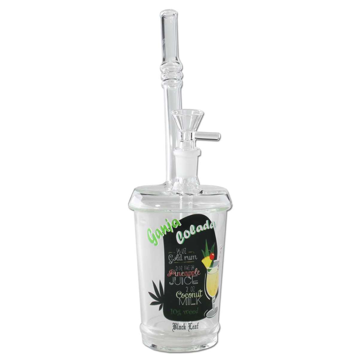 Black Leaf Cup stekleni Bong “GANJA COLADA”